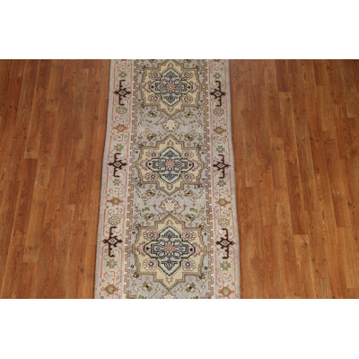 Tapis de couloir géométrique Heriz Serapi 3X8
