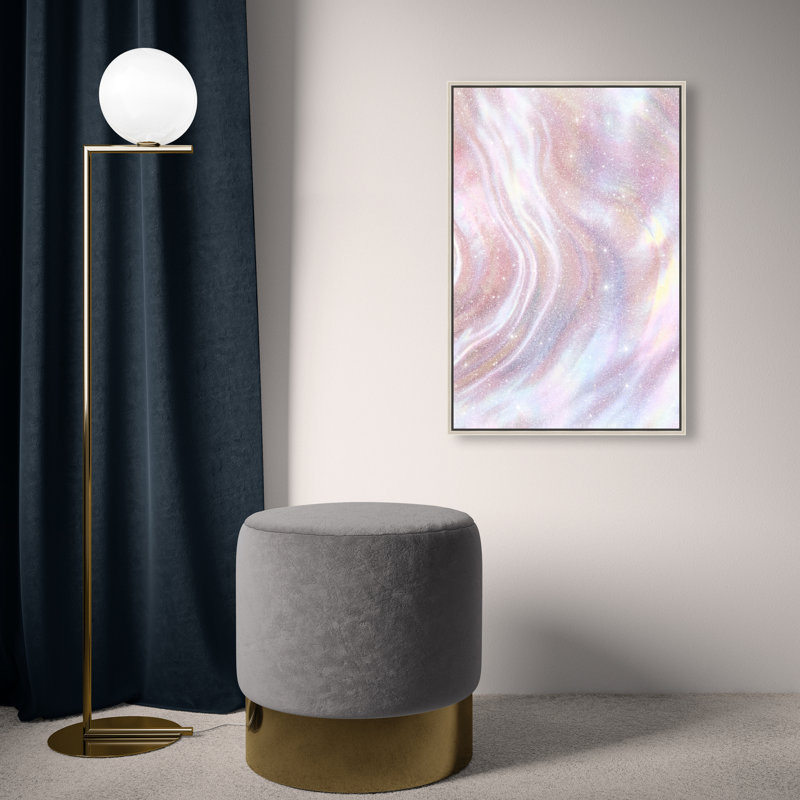 Iridescent Wave Print by Oliver Gal, 16"H x 11"W, Silver Floater Frame