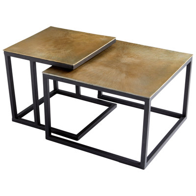 Arca Glass Nesting End Table