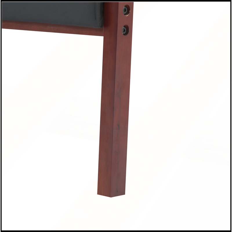 Chaise d'appoint en cuir massif avec design antidérapant pour la maison et le bureau