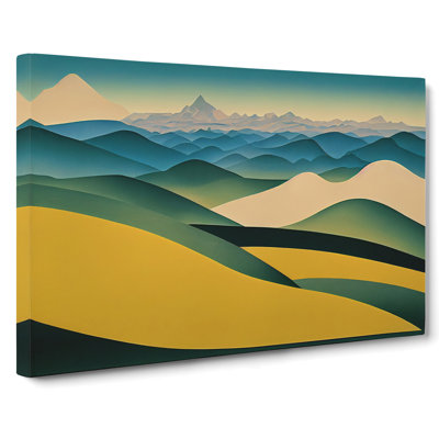 Timeless Abstract Mountains - Wrapped Canvas