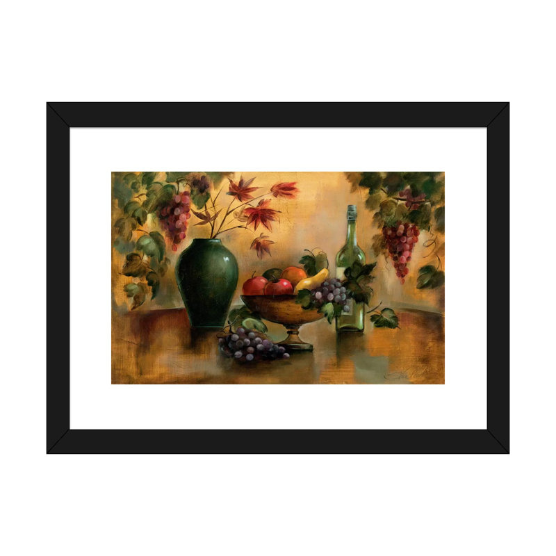 «Autumn Hues» par Silvia Vassileva - reproduction d'art, Blanc, H 16 po x l 24 po x P 1 po, Papier encadré noir