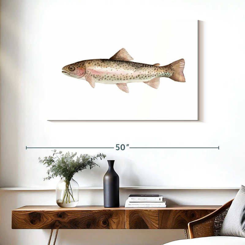 Rainbow Trout, 26" H x 39" W