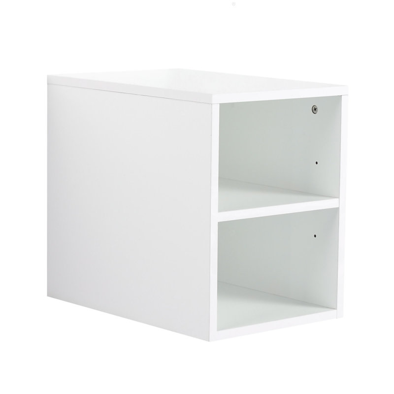 Armoire de rangement murale avec tablettes ouvertes Jaxon, H 15,8 po x l 12 po x P 17,7 po, Blanc