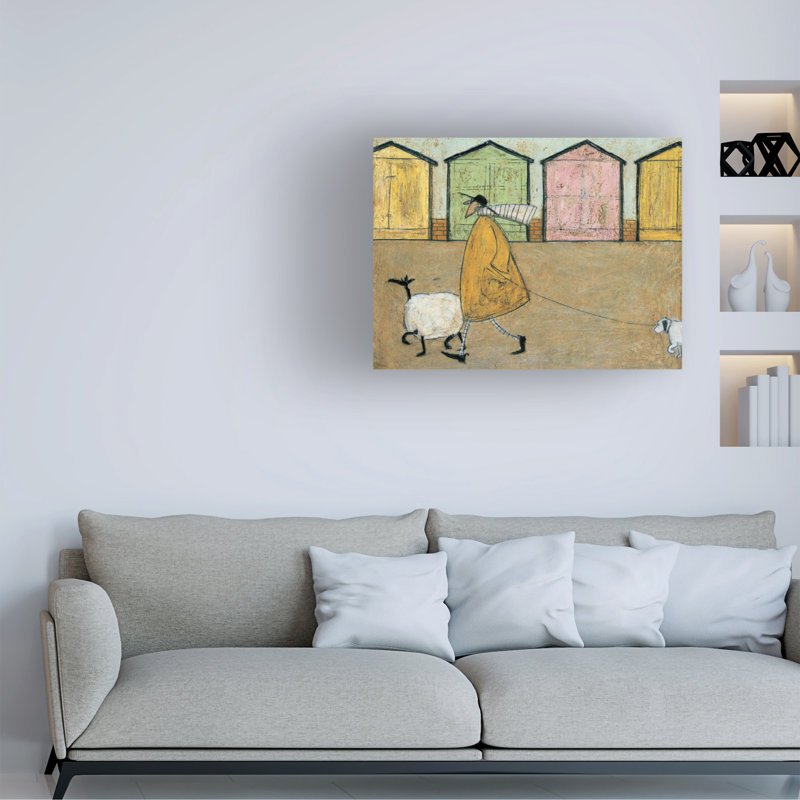 Art mural sur toile tendue - Sam Toft "Le long du bal", décoration murale pour le salon, la chambre à coucher ou le bureau - 18 x 24