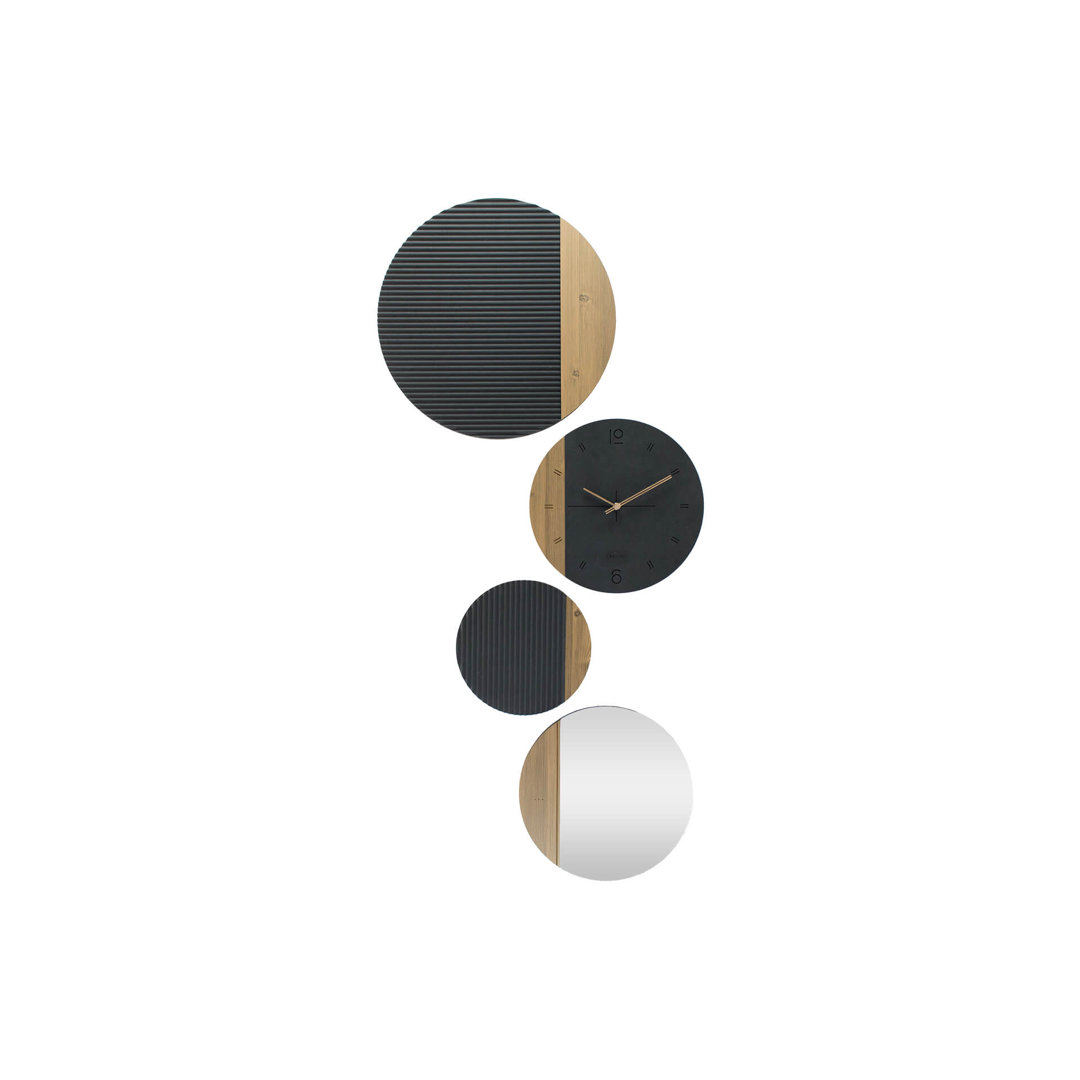 THE BLACK SYMBIOSIS 55cm Silent Wall Clock