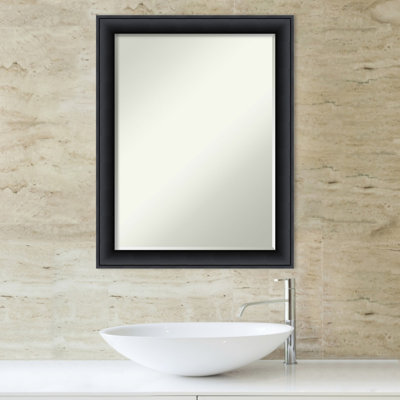 Wood Flat Wall Mirror