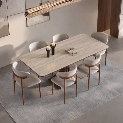 Unique sintered stone dining table set