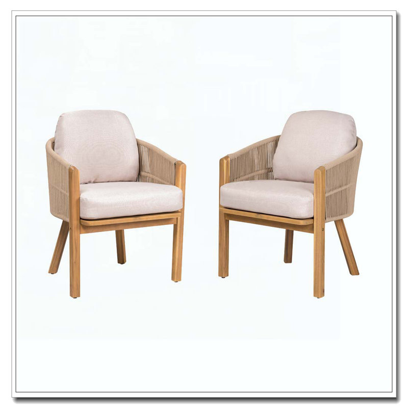 Chaise avec accoudoirs pour l'extérieur