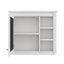 Armoire à pharmacie 30 po x 28 po avec miroir, rangement mural pour salle de bain, avec 3 tablettes ouvertes, armoire avec porte réfléchissante-324915907