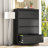 35.43"W 4 Drawer Metal Lateral File Cabinet with Lock for Home Office - A4/Letter/Legal Size-384984551