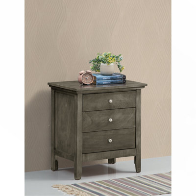 Vibrant Casual Yellow Nightstand by Latitude Run