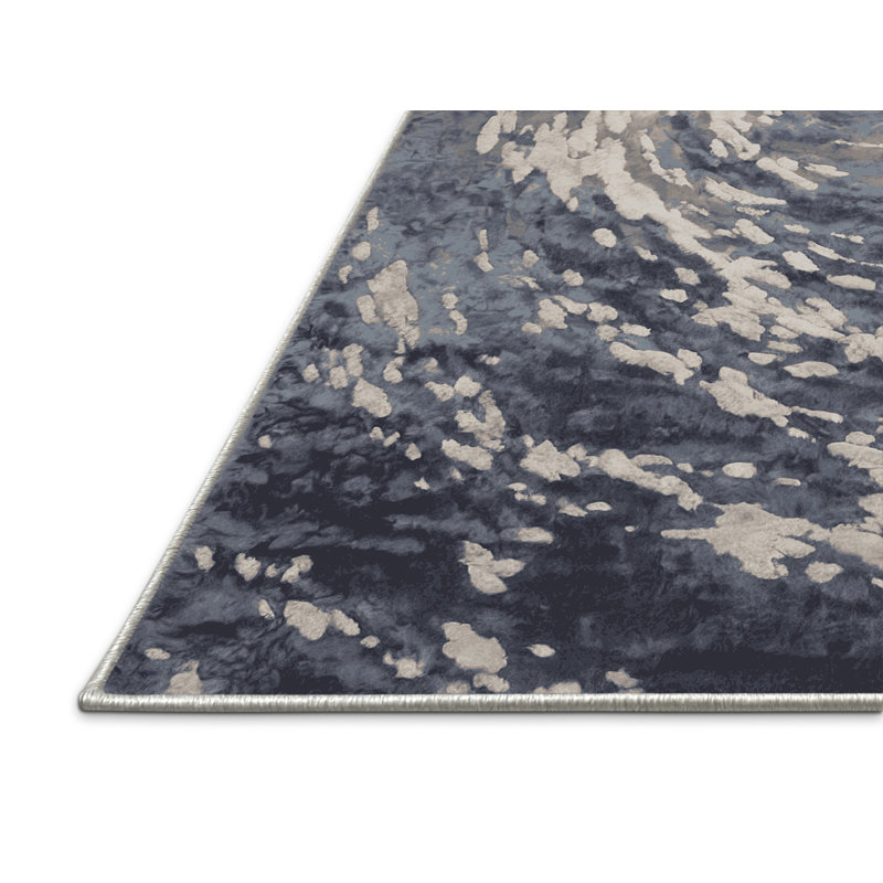 Tapis blanc soyeux et moelleux, Carré 4 pi