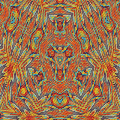 Tapis brun tissé à la machine