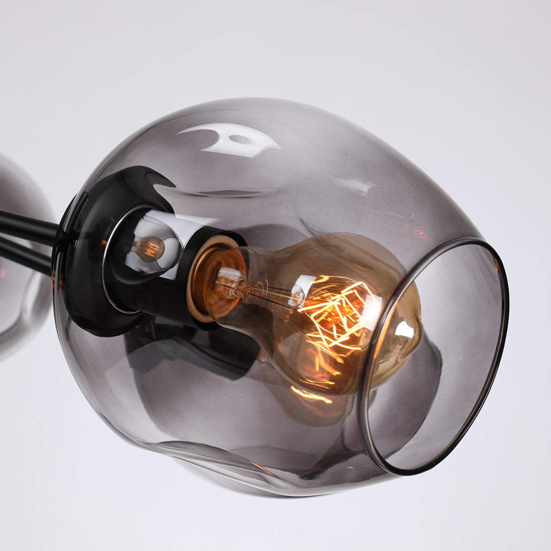 Lustre linéaire moderne 6 lumières Lorn