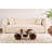Modern Coffee Table with Tempered Glass Top, Walnut & Grey, 33.5 x 11.8 x 33.5 inches | 100% Tempered Glass (0.24 inches Thick) & Durable Polyurethane Casting Legs | Stylish & Functional for Living Room Decor
