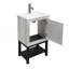 Petit meuble-lavabo de 20 po avec lavabo et robinet d'eau chaude et froide-918051102