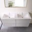 Meuble-lavabo flottant 48 po avec lavabo et quatre tiroirs 48 po-944914407