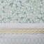 Ensembles de literie élégants en seersucker vert, élégance en polyester de style maison de campagne pour le confort de la maison
