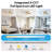 42" Easy-to-Install Modern Flush Mount Low Profile Small Room Ceiling Fan with LED Light and Remote-719852053