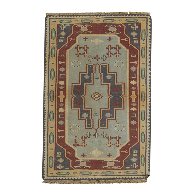 Dhurry Cotton Geometric Area Rug