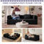 Canapé modulaire en velours côtelé l 74 po x P 37 po x H 26 po Sutton-390581665