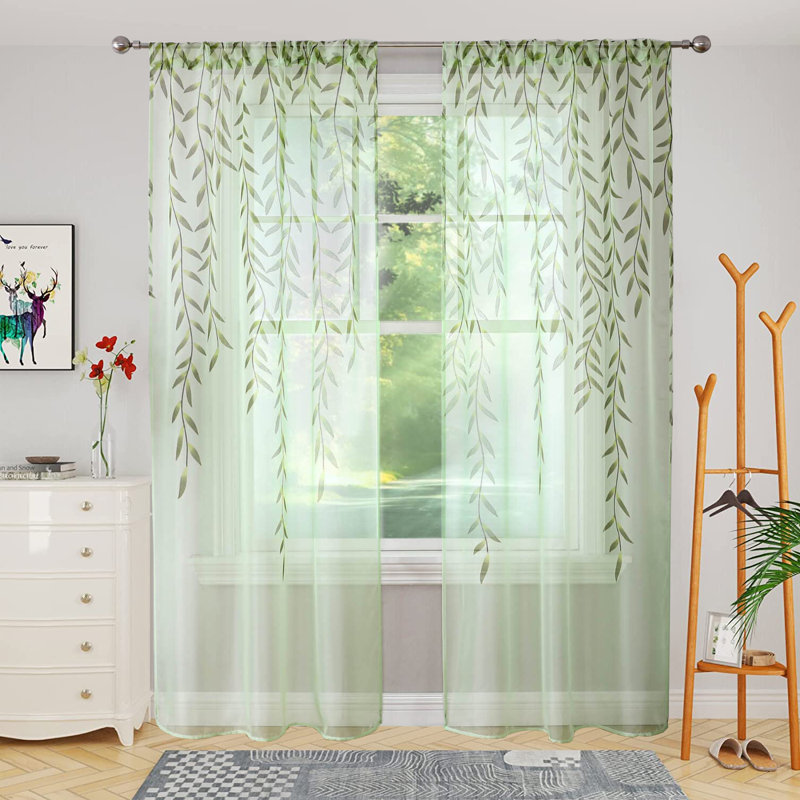Marshella Semi Sheer Curtain Single Panel