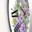 Bouquet With Purple Chrysanthemums And Daisies - Traditional Wall Clock-60327660
