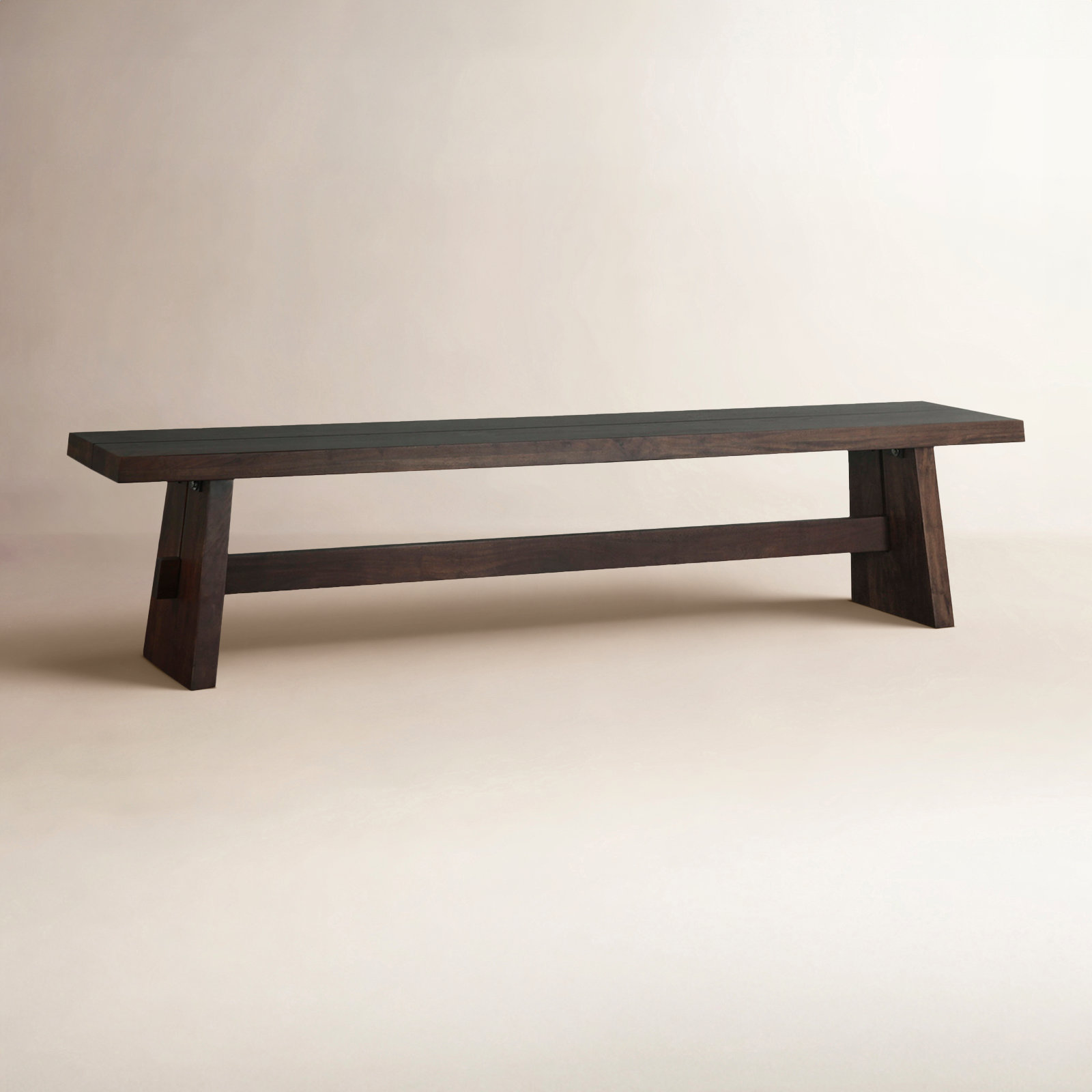 Acadia 79" Bench In Coffee Bean, Brown