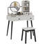 Garside Dressing Table Set with Mirror-728964188