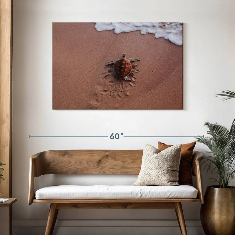 Brampt Turtle Footprints, 30" H x 45" W