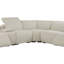 Boucle Power Recliner Sectional Sofa For 5 People With Cupholder Console & Adjustable Headrest