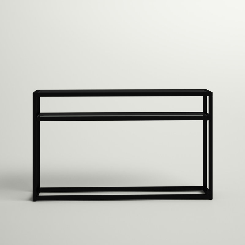 Swanage 50.25'' Glass Top Console Table
