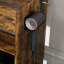 Table de coiffeuse avec miroir et lumières DEL réglables, prise de courant, support pour séchoir à cheveux et tabouret - coiffeuse compacte pour petites chambres-641379127