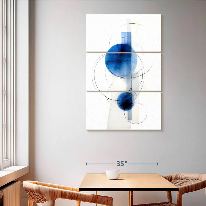 Avery Blue Naval I, 65" H x 42" W