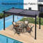 Toile de remplacement pour auvent pour pergola rétractable d'extérieur 10 x 10 pi-114653785