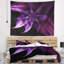 Tapisserie mauve à motif floral-28505797
