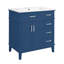 Bathroom Vanity with Ceramic Sink, Modern Storage Cabinet with Soft-Close Doors, Deep Drawer & Standard Drawer, Stylish Bath Vanity for Small Bathrooms-937574173