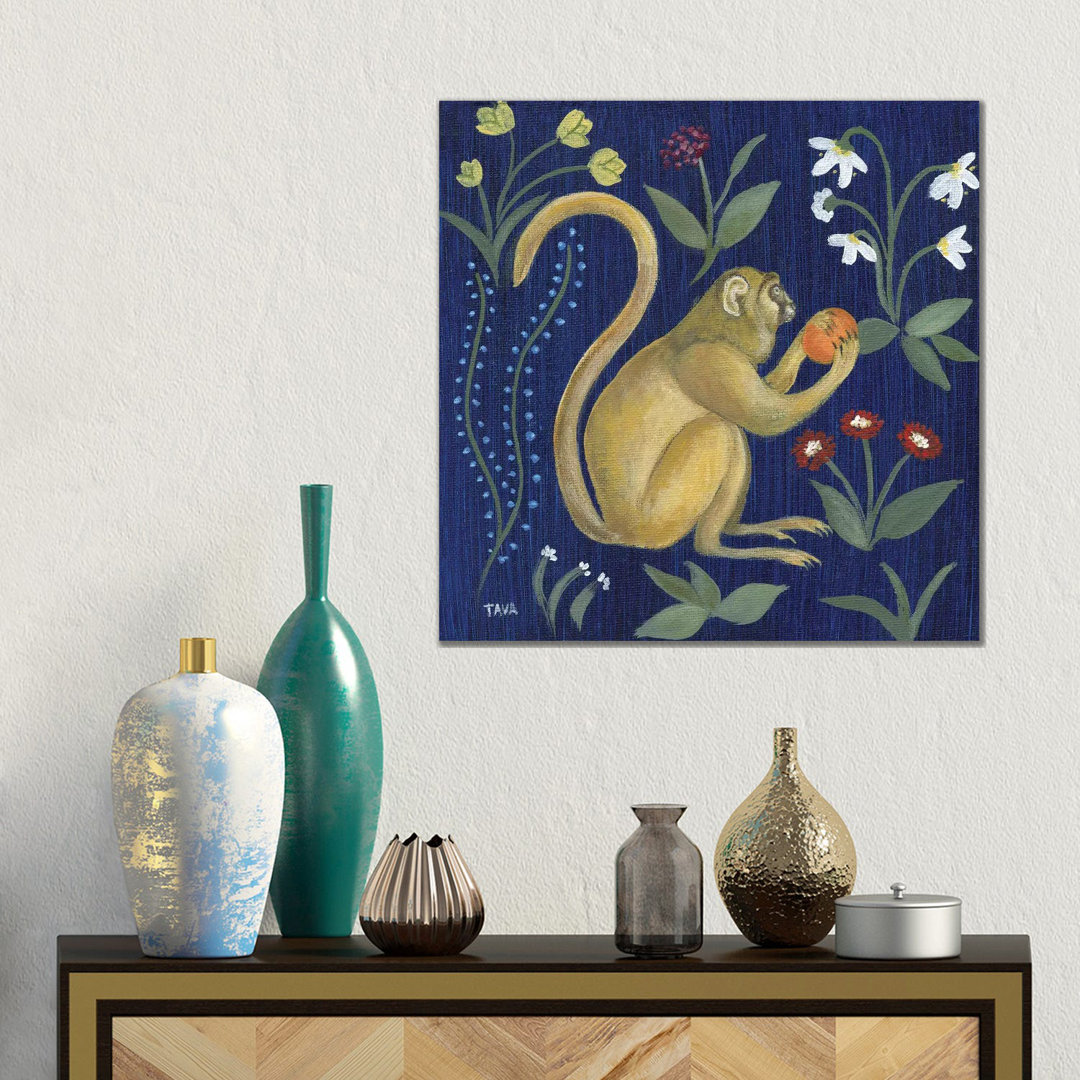 Venezia Monkey Garden I von Tava Studios - Galerie-Giclée auf Leinwand