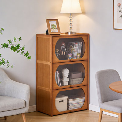 3-Tier Multipurpose Freestanding Bookcase Storage Cabinet