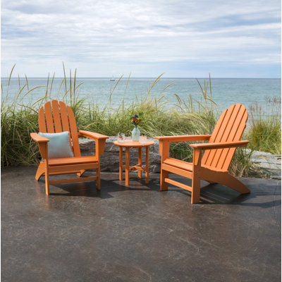 POLYWOOD Classic Adirondack 3 Piece Seating Group