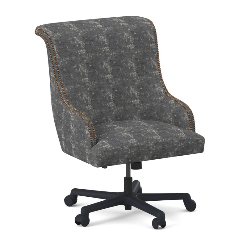 Madison Executive Chair, Antique Brass Small, Filigree Ivory