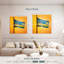 Coucher de soleil sur le drapeau rwandais de Borges-109148289
