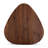 Triangular 2-Piece Walnut Wood Nesting Table