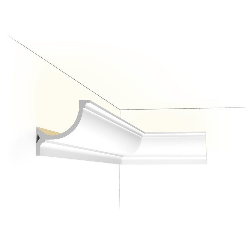 3-15/16 in x 4-15/16 in x 78-3/4 in Primed White Plain Polyurethane Crown Moulding