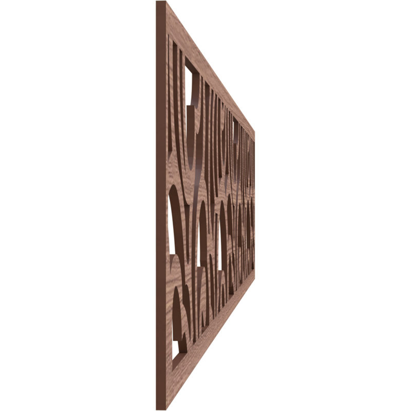 Moulure de panneau Springfield, Noyer, H 10 po x l 46,75 po x P 0,375 po