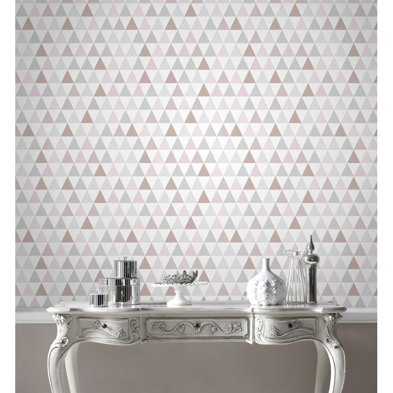 Superfresco Easy Tarek Geometric Wallpaper, Rose Gold