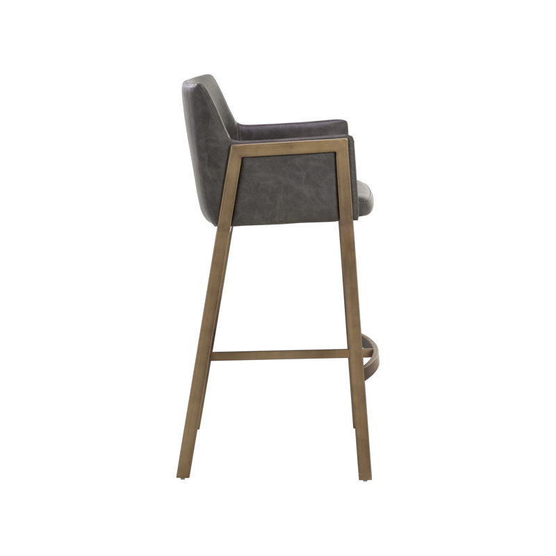 BERNADETTE BARSTOOL - BRAVO ADMIRAL, Bar Stool (30" Seat Height), Kendall Gray