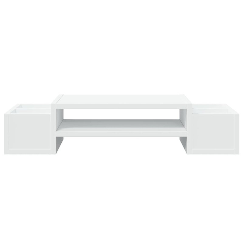 Shirika Manufactured Wood Monitor Stand, White