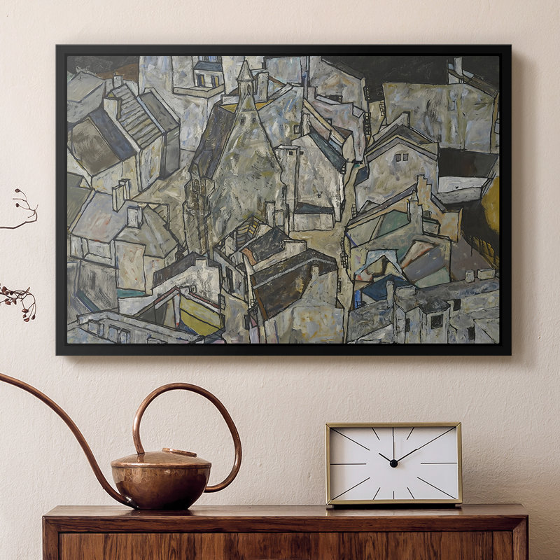 «Mödling II» par Egon Schiele, 16 x 24, Noir